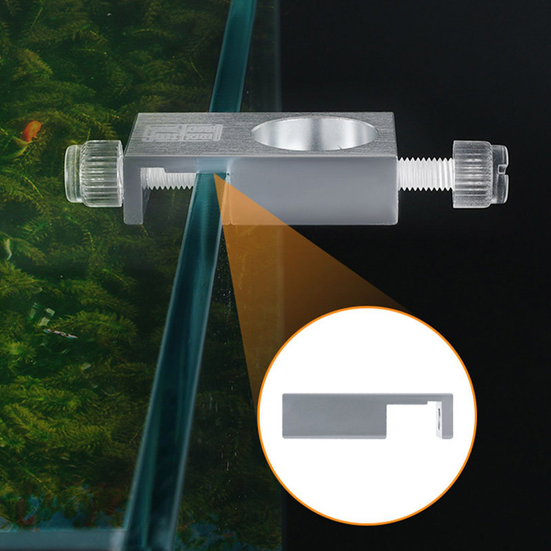 鱼缸过滤桶进出水水管固定夹铝合金固定夹草缸不锈钢进出水管固定