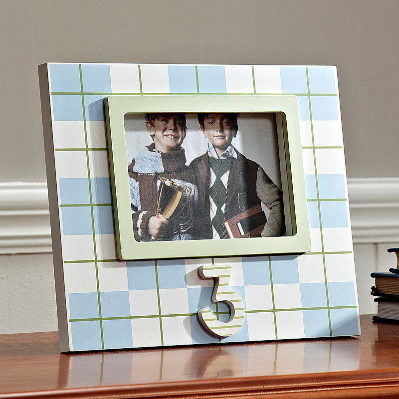 美式格子相框摆台创意木儿童宝宝照片相架卧室书房装饰桌面相片框,家居饰品,相框/画框,淘宝优惠券,粉丝福利购,淘宝优惠卷
