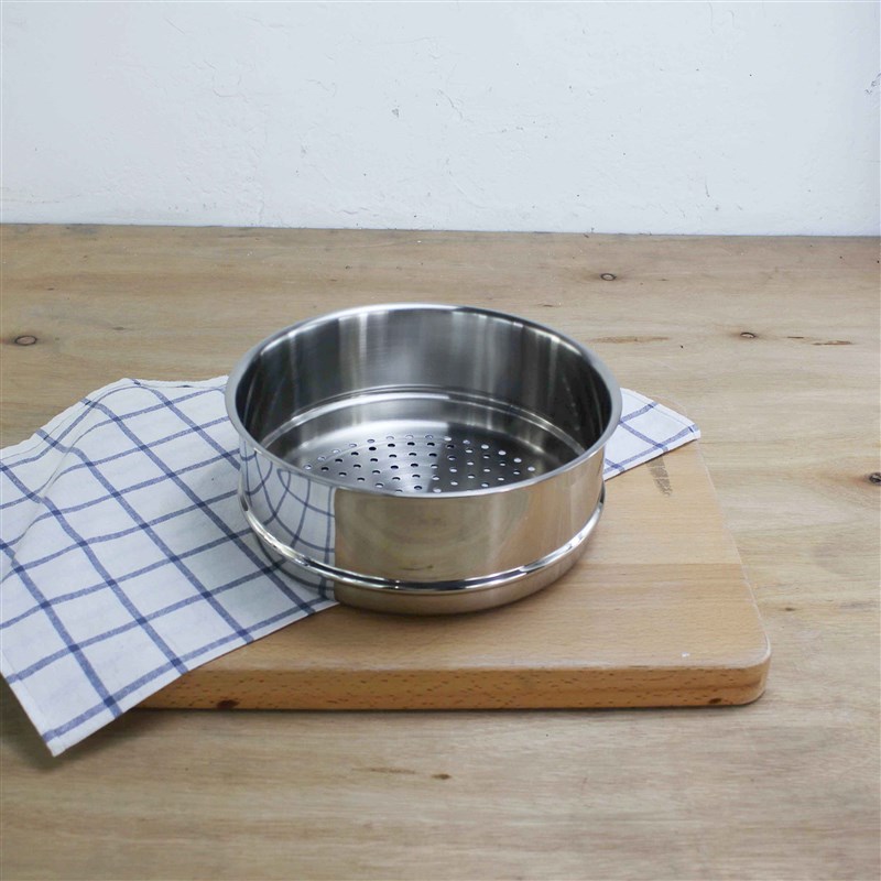 出口单 18/10不锈钢蒸笼24cm22cm蒸屉蒸锅蒸格蒸片蒸盘蒸架配汤锅