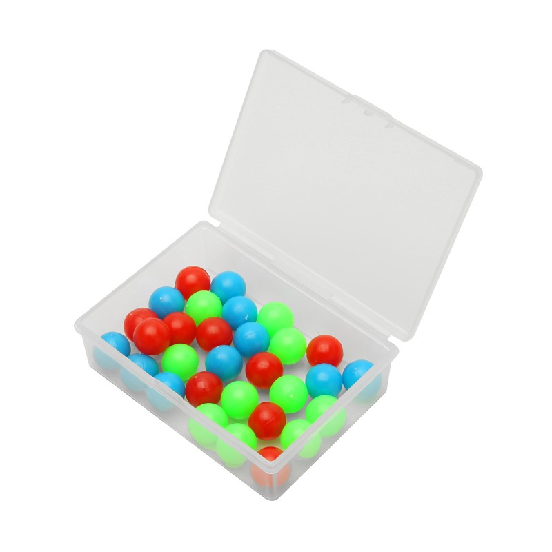 20507三色实心小球概率/几率球/随机球/15mm概率演示小学数学教具