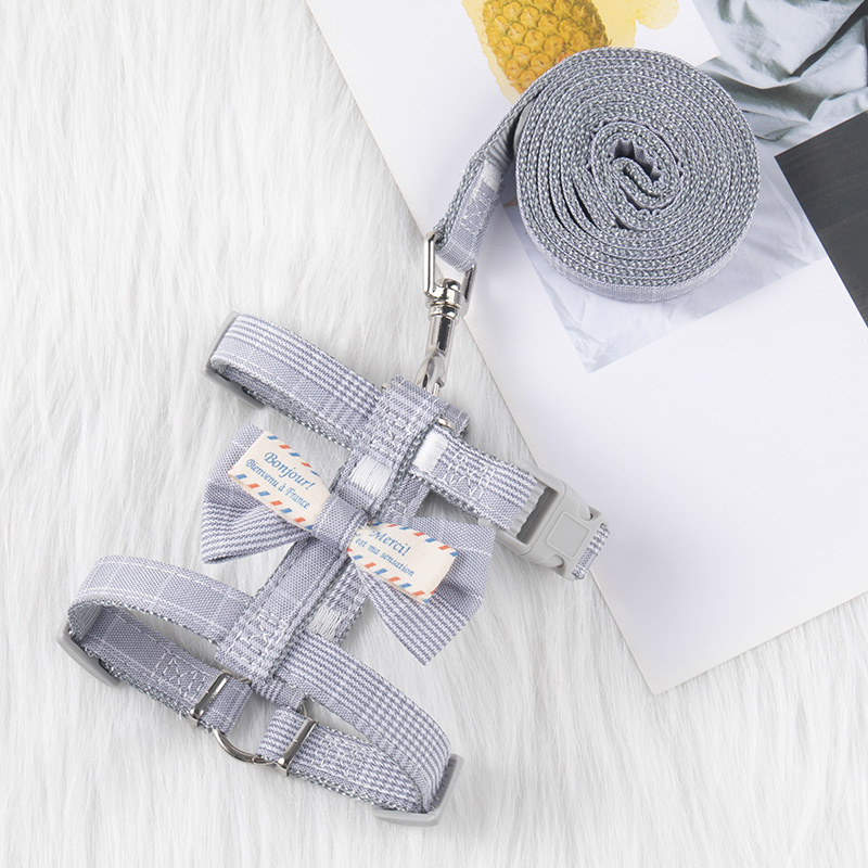 猫咪牵引绳防挣脱专用溜猫绳遛猫绳背心式背带工字栓小猫绳子猫链