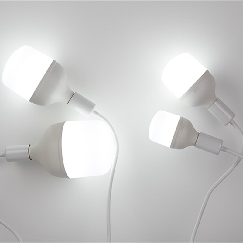 led灯泡e27大螺口球泡灯照明节能灯3W暖白e14灯头5W超亮7W家用物