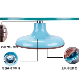 玻璃裱花台转台生日蛋糕转盘 转台 旋转蛋糕架裱花工具商用家用