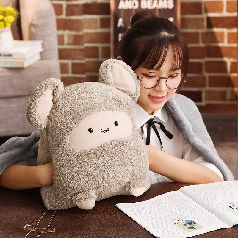 车折叠毯子抱枕被子两用靠枕靠垫多功能三合一办公室午睡暖手抱枕,居家布艺,抱枕被,淘宝优惠券,粉丝福利购,淘宝优惠卷