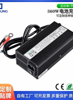 21V8A 25.2V 10A 12A 充电器 24V10A锂离子电池充电器 铝壳