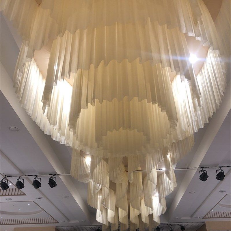 婚庆纱幔中式吊顶婚庆S型吊顶纱婚礼顶部装饰波浪云顶下垂S纱幔,节庆用品/礼品,拱门,淘宝优惠券,粉丝福利购,淘宝优惠卷