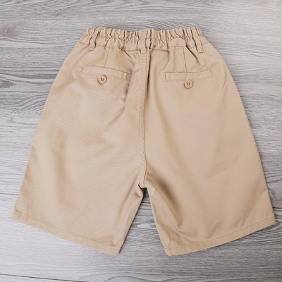 男童短裤夏季儿童裤子卡其色中小学生中裤男生学生校服裤女童中裤