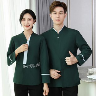 水会美容宾馆客房保洁员工作服短袖家政物业茶楼饭店清洁夏半商场