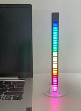 一个有趣的小玩意,拾音氛围幻彩七彩声控音乐节奏灯车载桌面摆件