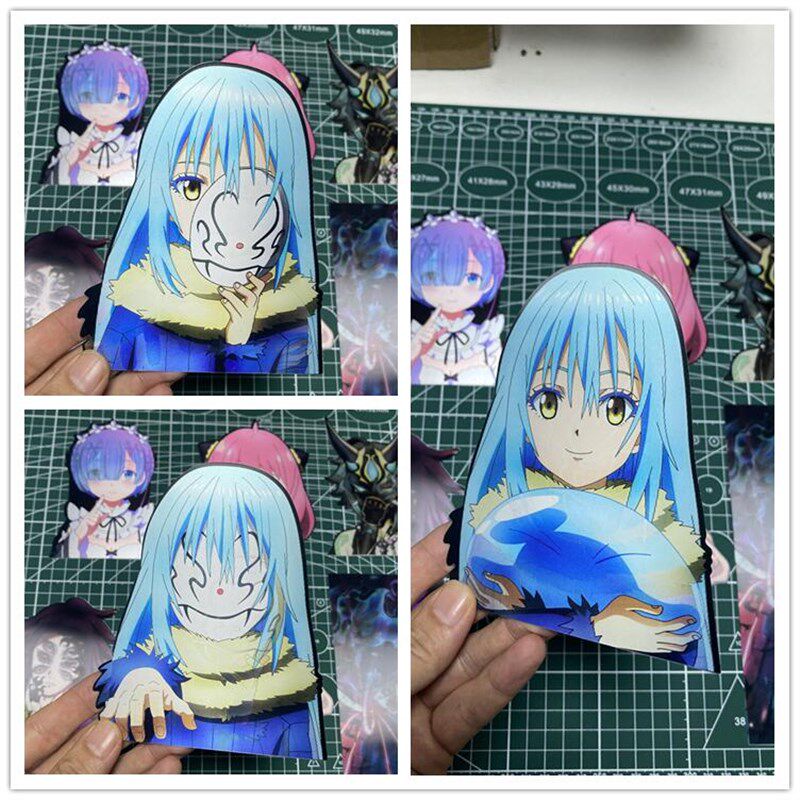 关于我转生变成史莱姆这档事3D渐变贴纸动态幻术贴纸车贴笔记本贴