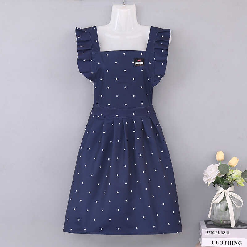 新款时尚围裙女厨房家用做饭防水防油可爱无袖洋气围腰高档公主裙