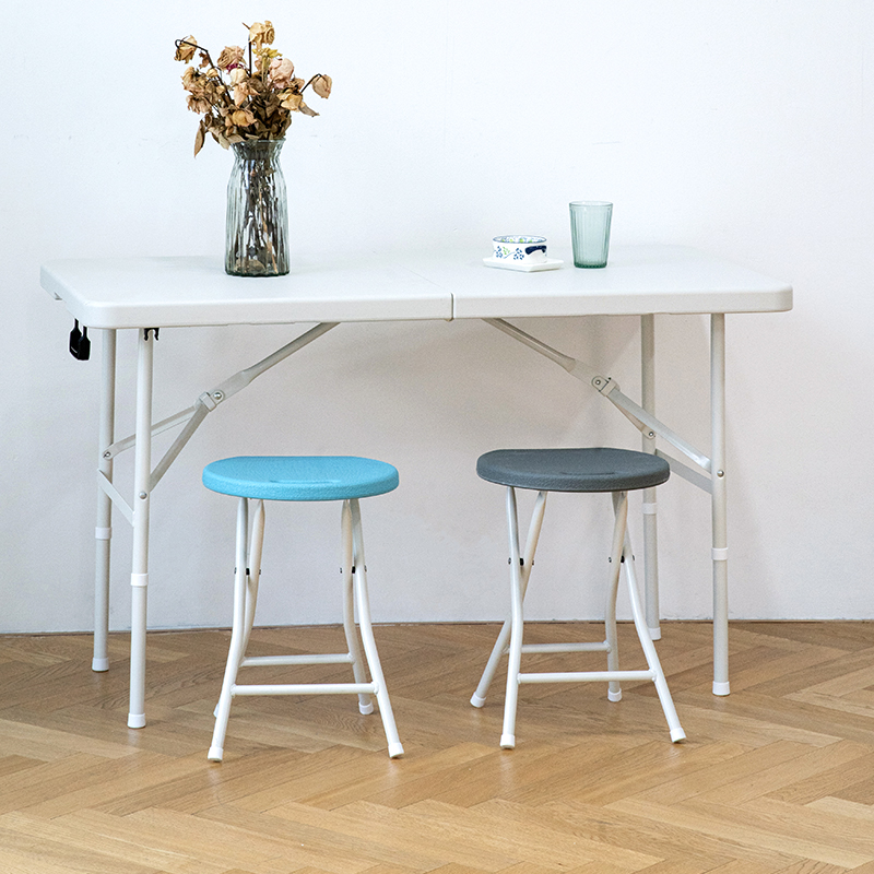 可折叠凳子可携式塑料小马扎结实加厚家用高凳成人圆凳板凳拆叠凳