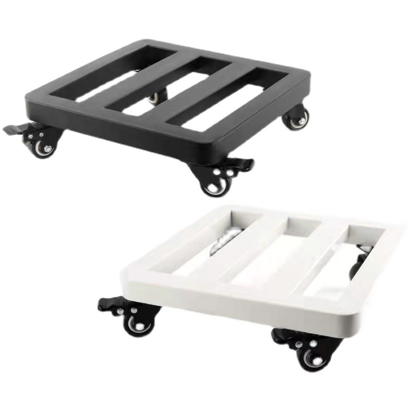 可移动托盘万向轮花盆底座承重物金属铁艺长方形家具置物架滑轮垫
