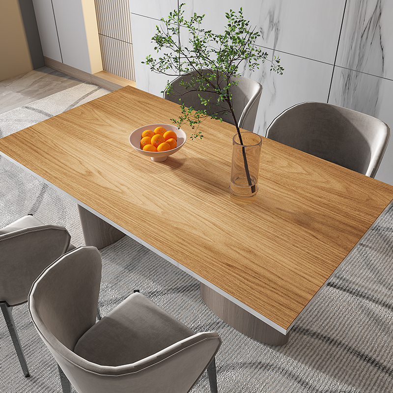 仿木纹皮革桌布防水防油防烫免洗桌垫餐桌垫原木色茶几垫书桌垫子