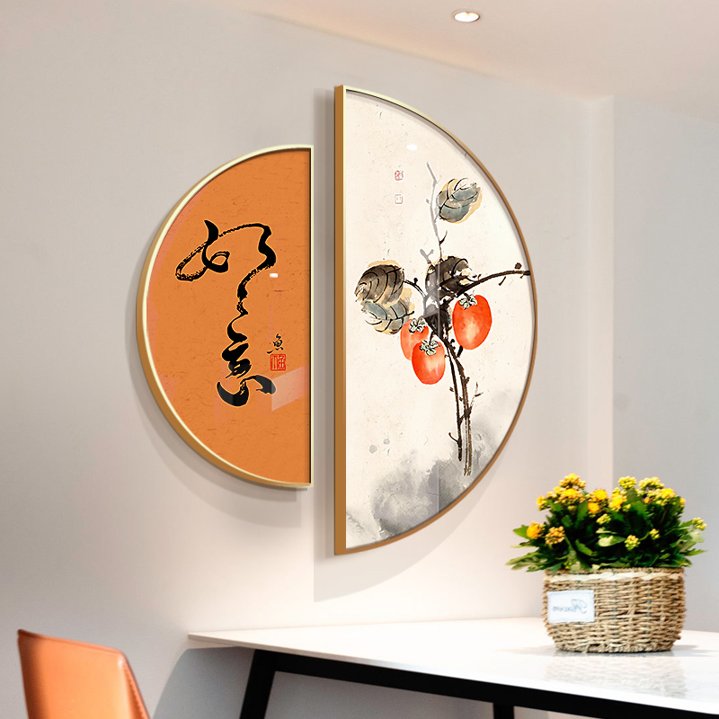 暖居乔迁礼物入户玄关装饰画进门正对墙挂画走廊过道寓意好的壁画