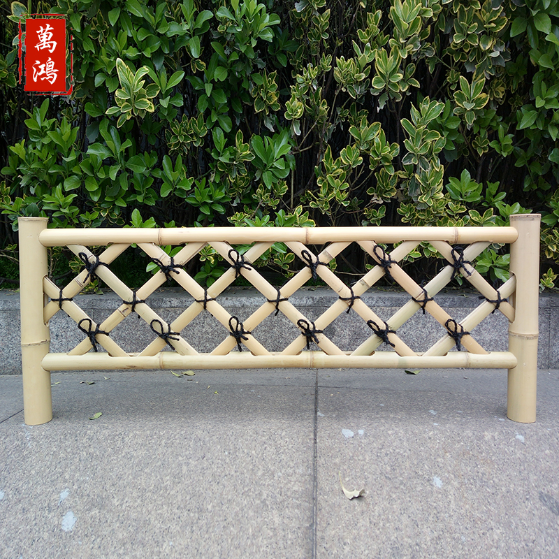 白竹篱笆紫竹围栏花园栅栏别墅院子装饰全竹矮篱日式清新竹垣防腐