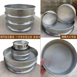 鱼缸鱼池过滤网筛304不锈钢筛子周转箱鱼便鱼粪过滤网300目超细网