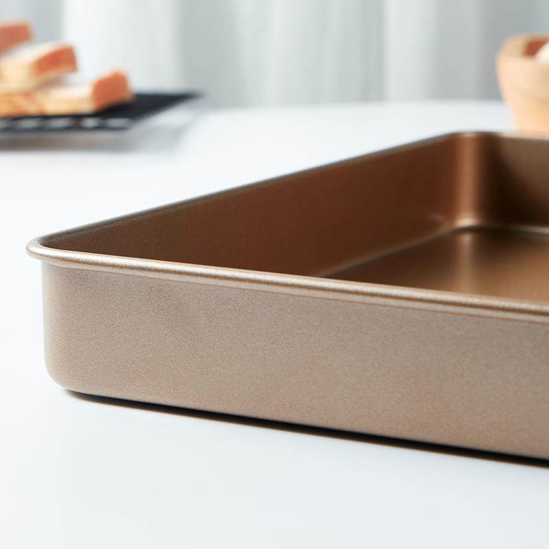 蛋糕卷烤盘模具28x28毛巾卷方盘烤箱用雪花酥盘方形家用烘焙工具