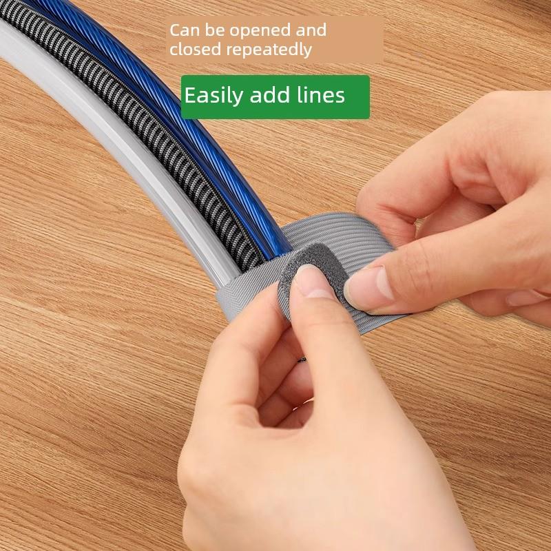 采购产品电缆管理器，数据电缆存储工件，台式电脑线束，魔术贴领