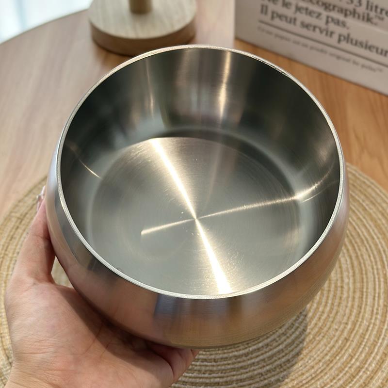 化缘系列304不锈钢碗泡面碗家用大号 料理碗全钢大饭碗冷面碗全钢