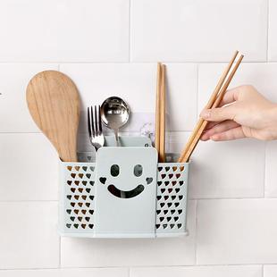 家用免打孔筷子篓筷子筒厨房塑料创意沥水餐具收纳盒筷子盒筷子笼