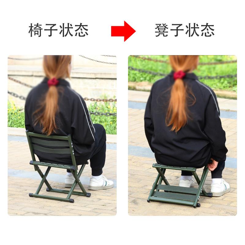 折叠椅子户外便携成人干活用矮靠背椅子方便携带折叠凳子钓鱼椅子