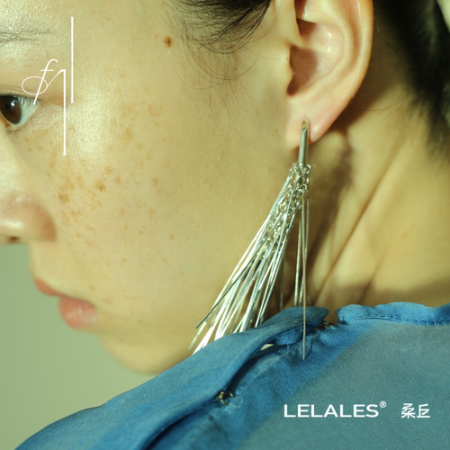 LELALES桑丘mini松针耳环