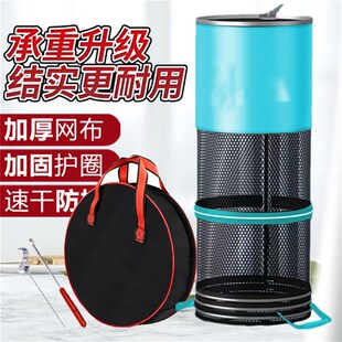 鱼护网包渔户渔护装鱼袋小型钓鱼装备鱼网兜加厚速干防挂黑坑野钓