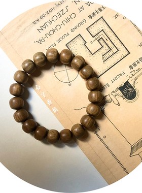 绿檀黑檀紫檀老山 木质手串 天然老型珠佛珠手链 情侣款 禅修念珠