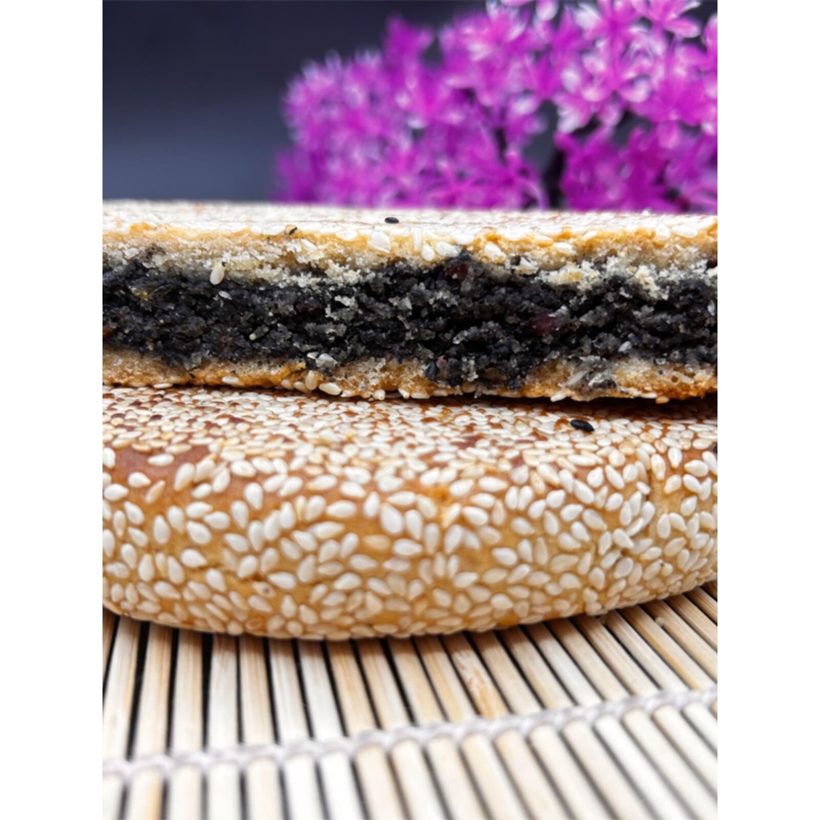 安庆望江特产纯手工月饼老式大麻饼传统糕点芝麻馅饼零食休闲食品