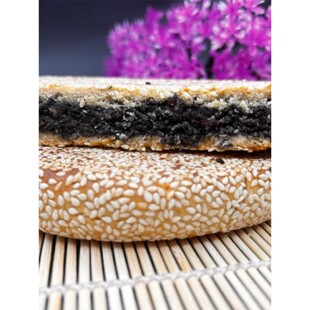 安庆望江特产纯手工月饼老式大麻饼传统糕点芝麻馅饼零食休闲食品