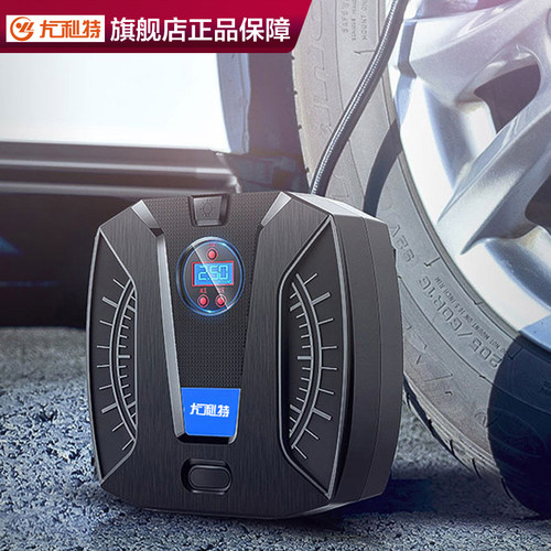 汽车充气泵车载户外车截电v动泵气泵小型小车充气两用轮胎带测胎