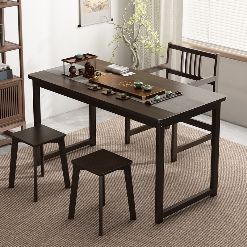 新中式实木茶桌椅家用客厅禅意y茶室桌泡茶桌办公室功夫茶几小茶