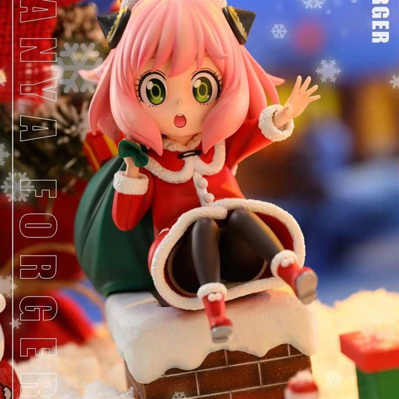 间谍过家家系列圣诞阿尼亚手办可爱送圣诞礼物二次元桌面摆件模型