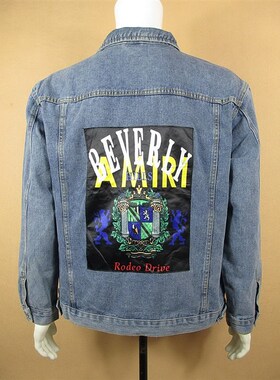 牛仔衣夹克外套男欧版百搭潮流宽松秋冬季新款潮牌X202/7681*02