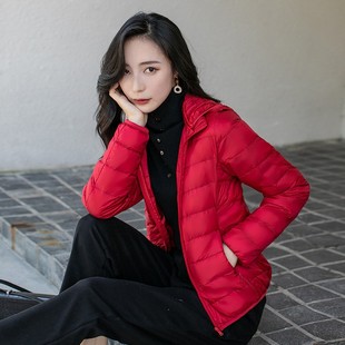 2021新款超轻j薄羽绒服女短款小个子薄款短装小款大码轻便外套冬