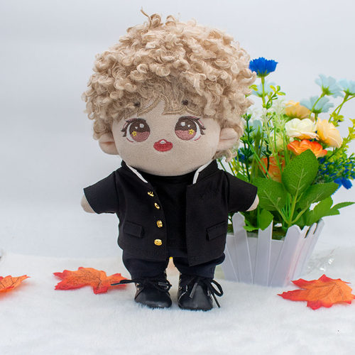 娃衣20CM套装中山装正装男酷20厘米棉花娃娃衣服替换外套可爱外套