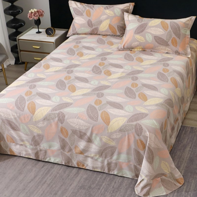 欧式纯棉磨毛床单单件100全棉宿舍单z人150x200x230被单枕套三件