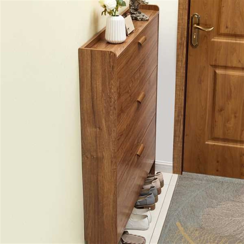 厂家超薄鞋柜17cm经济型家用门口多功能组装简约现代门口翻斗式小