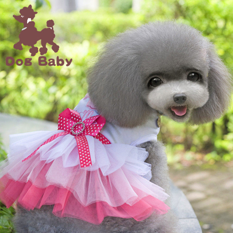 宠物衣服狗狗衣服春夏装宠物裙子宠物服装嘴唇纱裙薄款