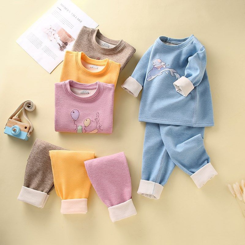 儿童秋冬内衣套装男童女童秋衣秋裤套装宝宝无痕卡通家居服打底衫,童装/婴儿装/亲子装,内衣套装,淘宝优惠券,粉丝福利购,淘宝优惠卷