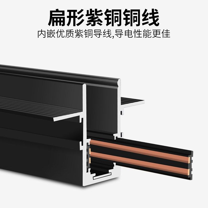 极窄磁吸轨道灯15mm无边框嵌入式泛光灯led线条灯客厅无主灯照明,家装灯饰光源,轨道磁吸灯,淘宝优惠券,粉丝福利购,淘宝优惠卷