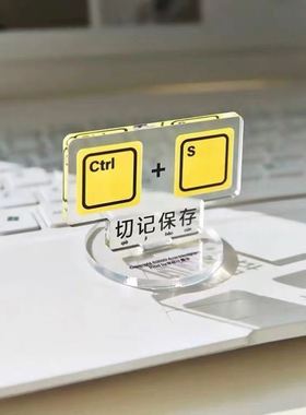 打工人立牌办公室桌面创意摆件亚克力文字提示图标设计师解压礼物