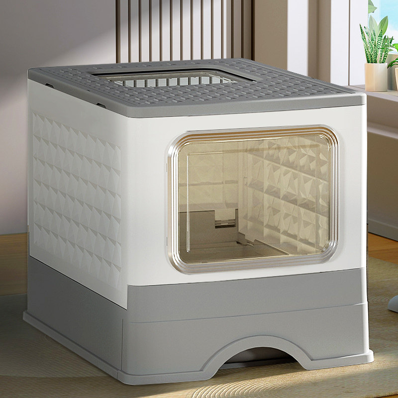 猫砂盆厕所超大号沙盆自动防臭全封闭智能猫咪屎盆防外溅幼猫砂盘