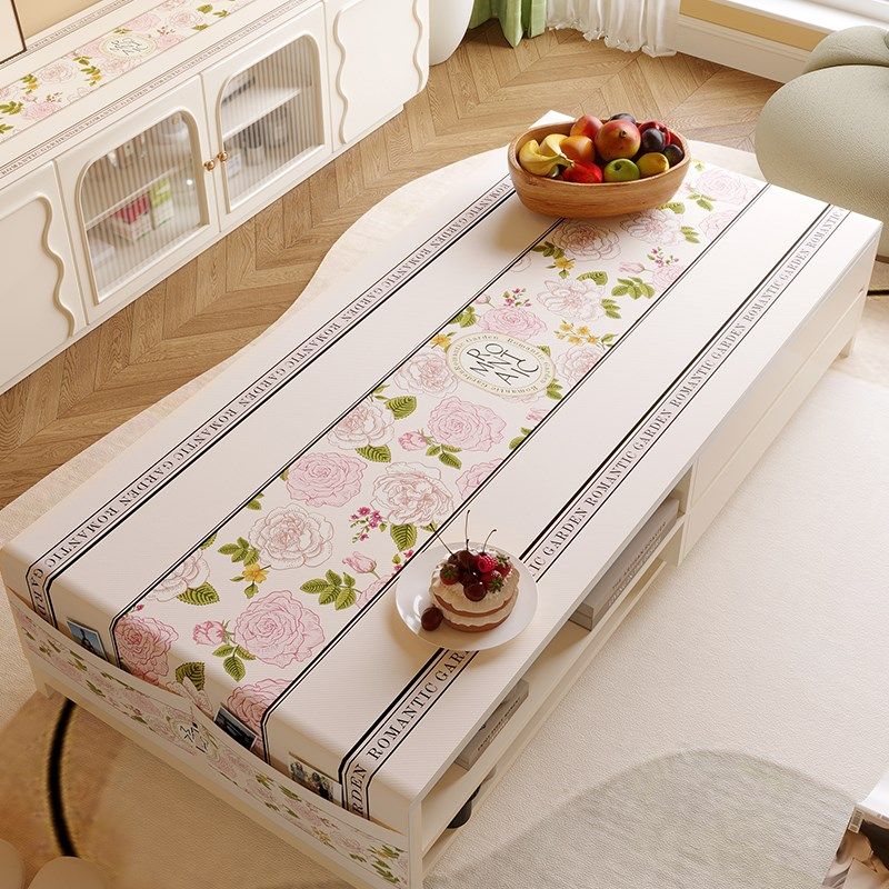 田园美式茶几布盖布高颜值轻奢桌布长方形防尘防水盖布盖巾台面布,居家布艺,桌布,淘宝优惠券,粉丝福利购,淘宝优惠卷