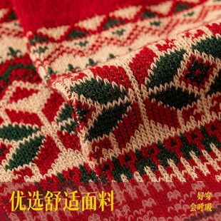 2025属蛇本命年红袜子新年结婚鸿运礼盒中筒纯棉复古秋冬季 男女士