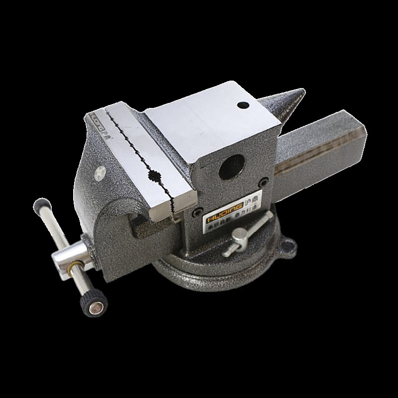 沪鼎十年店全钢台钳工业级牛角台虎钳深喉美式多功能6寸精密铸钢