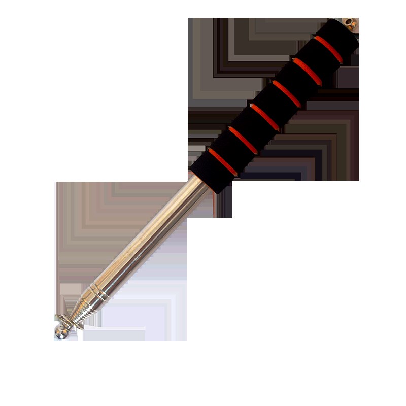 导游旗杆2米3米不锈钢手持伸缩旗杆户外高档手摇1.6米教鞭带旗