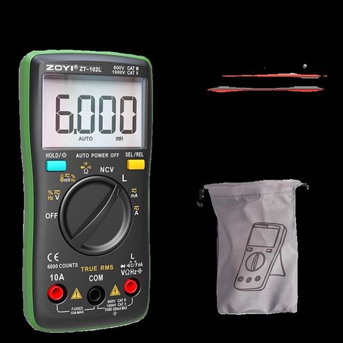 众仪ZT-102L自动量程电感万用电表袖珍小巧高精度防烧万能表电感