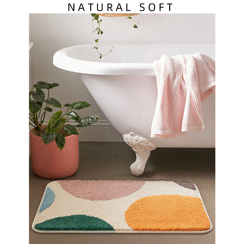 彩虹地垫卫生间门口吸水脚垫卧室进门门垫家用地毯厕所浴室防滑垫,居家布艺,家用脚垫,淘宝优惠券,粉丝福利购,淘宝优惠卷
